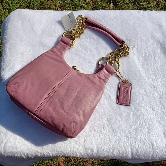 Rare Coach Kiss lock Mini Hobo bag - Pink - Picture 2 of 16